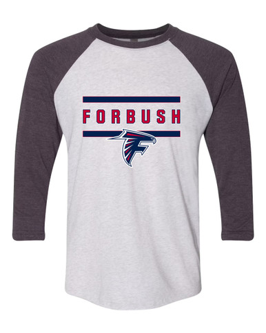 Forbush Falcons Mascot #4 Men's Baseball T-Shirt