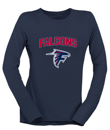 Forbush Falcons Mascot #6 Women's LS T-Shirt