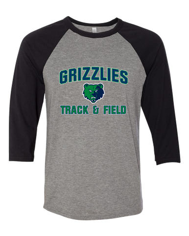 Creekview Grizzlies Track & Field Women's Baseball T-Shirt