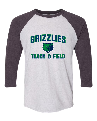 Creekview Grizzlies Track & Field Men's Baseball T-Shirt
