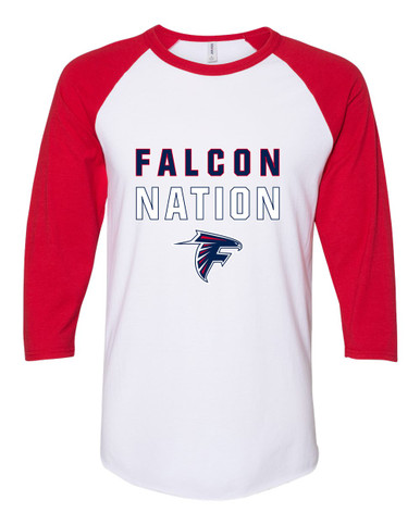 Forbush Falcons Nation #2 Men's Baseball T-Shirt
