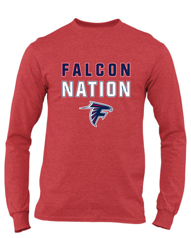 Forbush Falcons Nation #2 Men's Premium LS T-Shirt