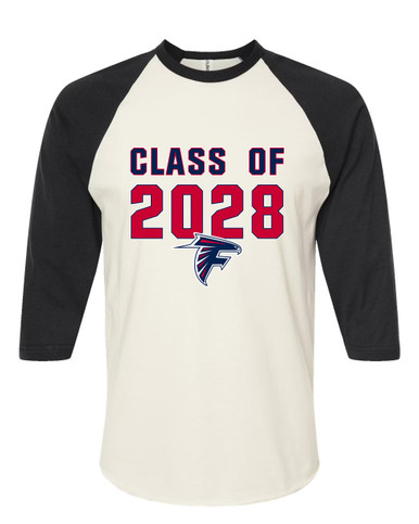 Forbush Falcons Class of 2028 Women's Baseball T-Shirt