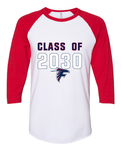 Forbush Falcons Class of 2030 Women's Baseball T-Shirt