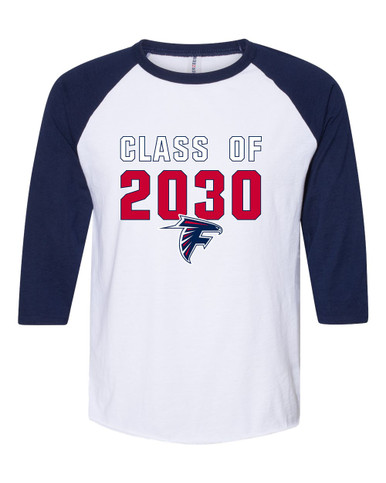 Forbush Falcons Class of 2030 Men's Baseball T-Shirt