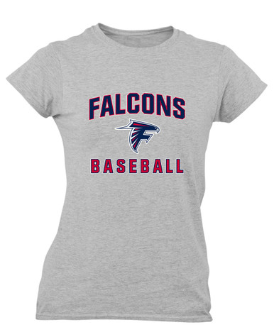 Forbush Falcons Baseball #1 Women's Premium SS T-Shirt