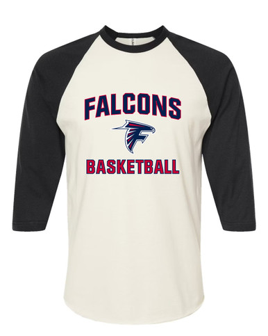 Forbush Falcons Basketball #1 Men's Baseball T-Shirt