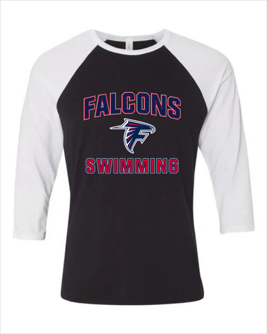 Forbush Falcons Swimming Women's Baseball T-Shirt