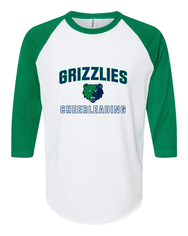 Creekview Grizzlies Cheerleading Women's Baseball T-Shirt