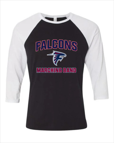 Forbush Falcons Marching Band Men's Baseball T-Shirt