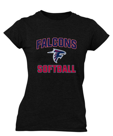 Forbush Falcons Softball #1 Women's SS T-Shirt