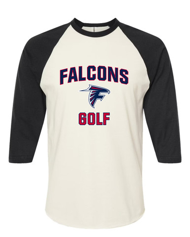 Forbush Falcons Golf Women's Baseball T-Shirt