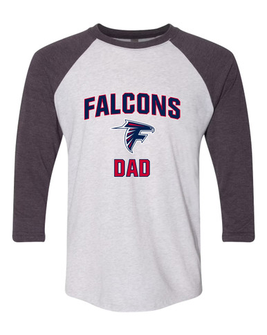 Forbush Falcons Dad Men's Baseball T-Shirt