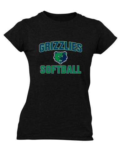 Creekview Grizzlies Softball #1 Women's Premium SS T-Shirt