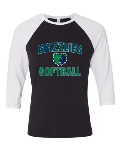 Creekview Grizzlies Softball #1 Women's Baseball T-Shirt
