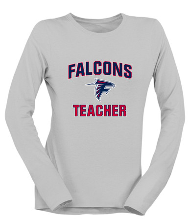 Forbush Falcons Teacher Women's LS T-Shirt