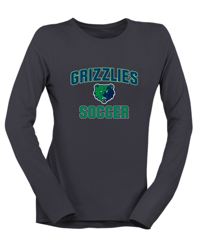 Creekview Grizzlies Soccer #1 Women's LS T-Shirt