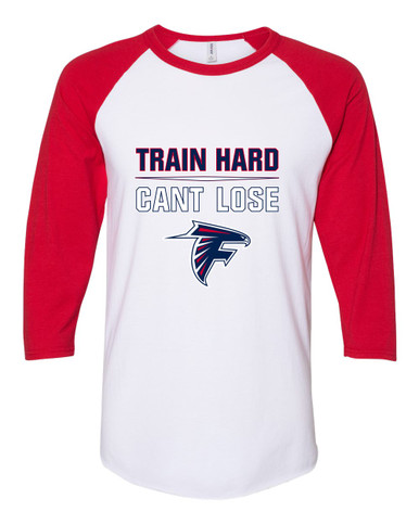 Forbush Falcons Train Hard, Can't Lose Women's Baseball T-Shirt