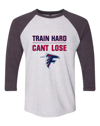 Forbush Falcons Train Hard, Can't Lose Men's Baseball T-Shirt