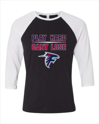 Forbush Falcons Play Hard, Can't Lose Women's Baseball T-Shirt
