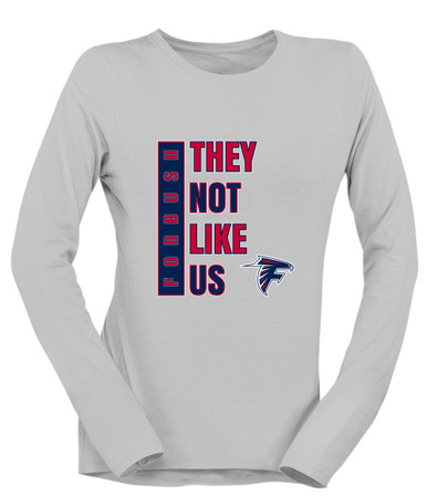 Forbush Falcons They Not Like Us #1 Women's LS T-Shirt