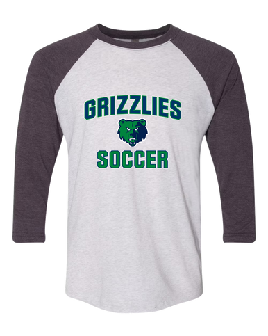 Creekview Grizzlies Soccer #1 Women's Baseball T-Shirt