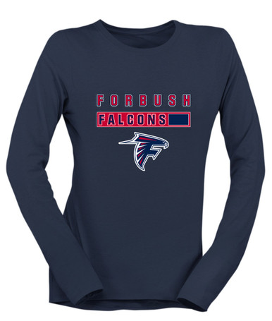 Forbush Falcons Mascot #7 Women's Premium LS T-Shirt
