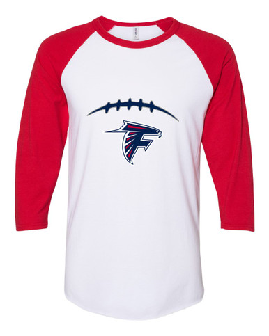 Forbush Falcons Football #2 Women's Baseball T-Shirt