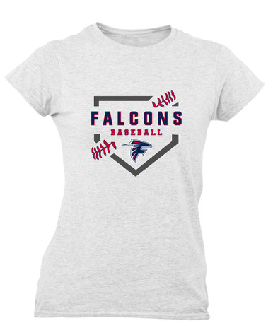 Forbush Falcons Baseball #2 Women's Premium SS T-Shirt