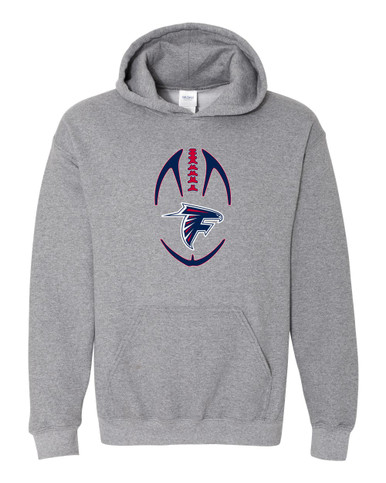 Forbush Falcons Football #4 Men's Hoodie