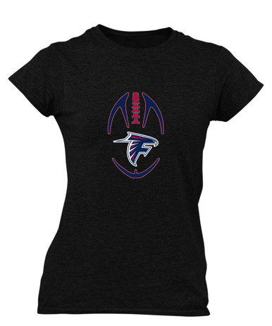 Forbush Falcons Football #4 Women's Premium SS T-Shirt