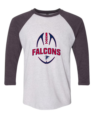 Forbush Falcons Football #5 Women's Baseball T-Shirt
