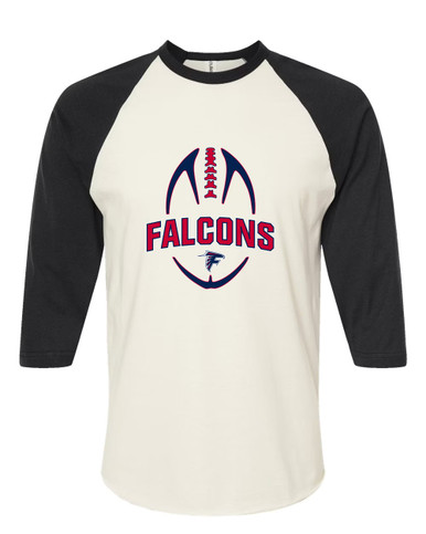 Forbush Falcons Football #5 Men's Baseball T-Shirt