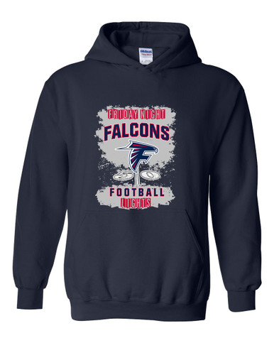 Forbush Falcons Football #6 Men's Hoodie