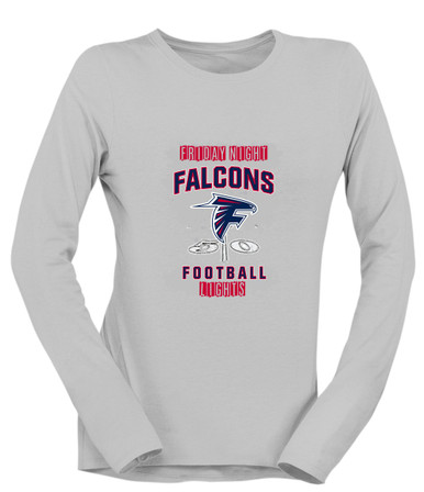 Forbush Falcons Football #6 Women's LS T-Shirt