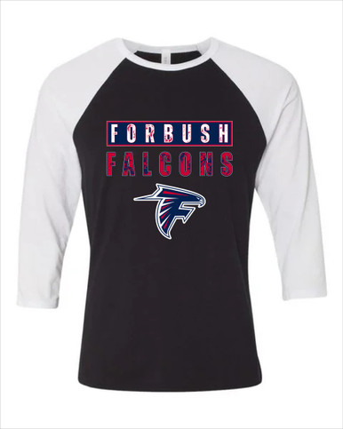 Forbush Falcons Mascot #9 Men's Baseball T-Shirt