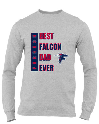 Forbush Falcons Best Falcon Dad Men's LS T-Shirt