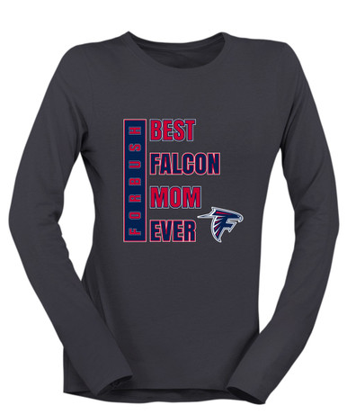 Forbush Falcons Best Falcon Mom Women's LS T-Shirt