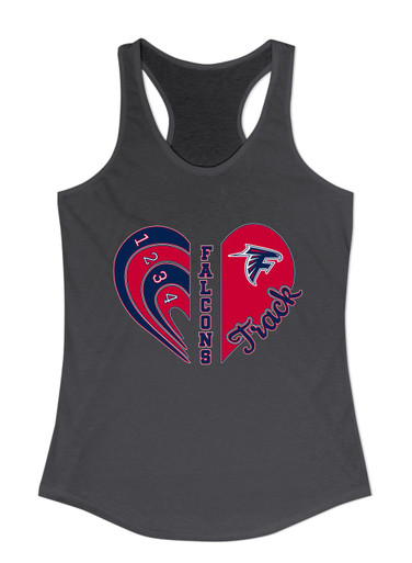 Forbush Falcons Heart Track Women's Tank Top