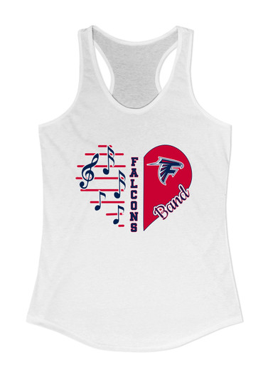 Forbush Falcons Heart Band Women's Tank Top