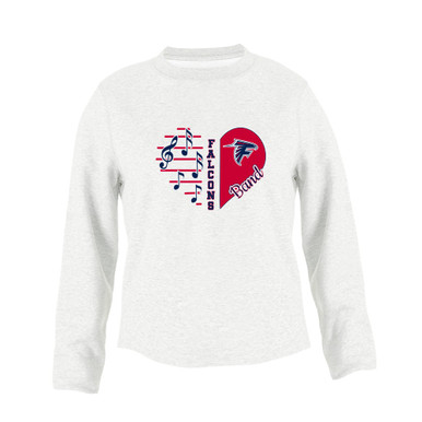 Forbush Falcons Heart Band Women's Sweatshirt