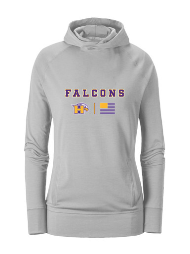 Hanford Falcons Team Colors Flag Women's Hoodie