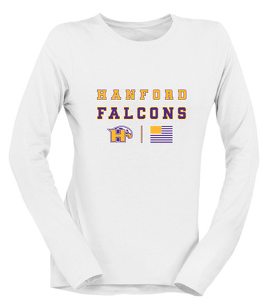 Hanford Falcons Spirit Flag Women's Premium LS T-Shirt