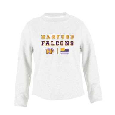 Hanford Falcons Spirit Flag Women's Sweatshirt