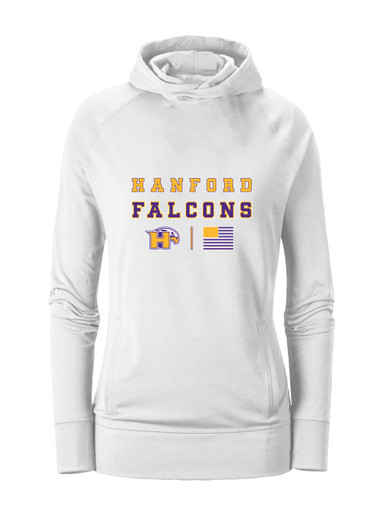 Hanford Falcons Spirit Flag Women's Hoodie