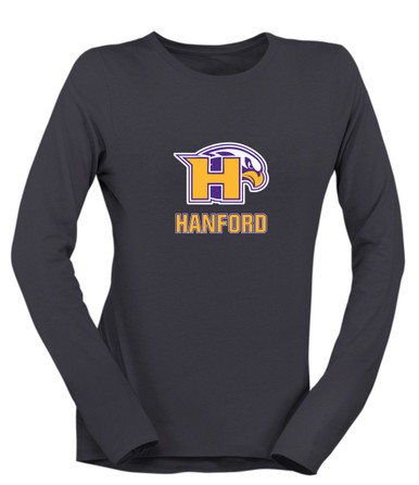 Hanford Falcons Mascot #2 Women's Premium LS T-Shirt