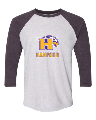Hanford Falcons Mascot #2 Women's Baseball T-Shirt