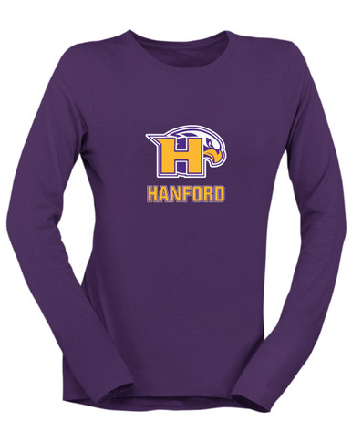 Hanford Falcons Mascot #2 Women's LS T-Shirt