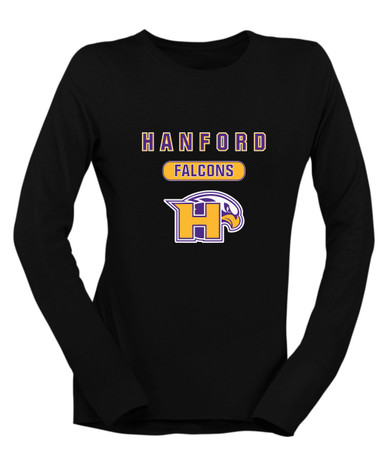 Hanford Falcons Mascot #3 Women's LS T-Shirt