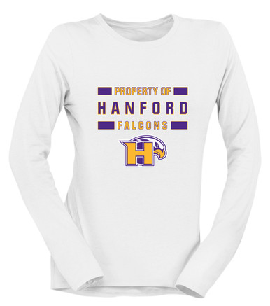 Hanford Falcons Property Of Women's Premium LS T-Shirt